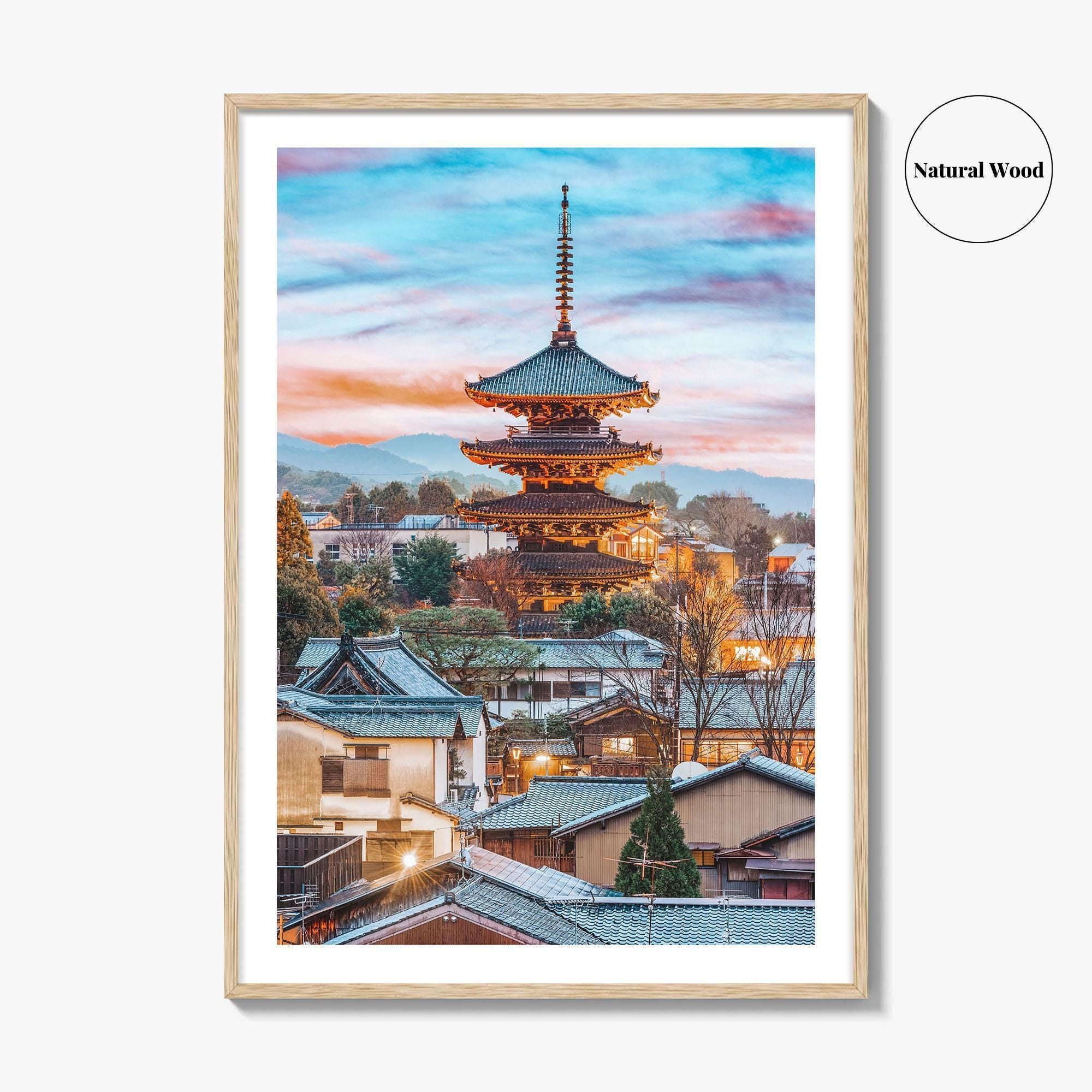 Kyoto Fine Art Photo Print, Higashiyama District, Japan Cityscape Wall Art Poster