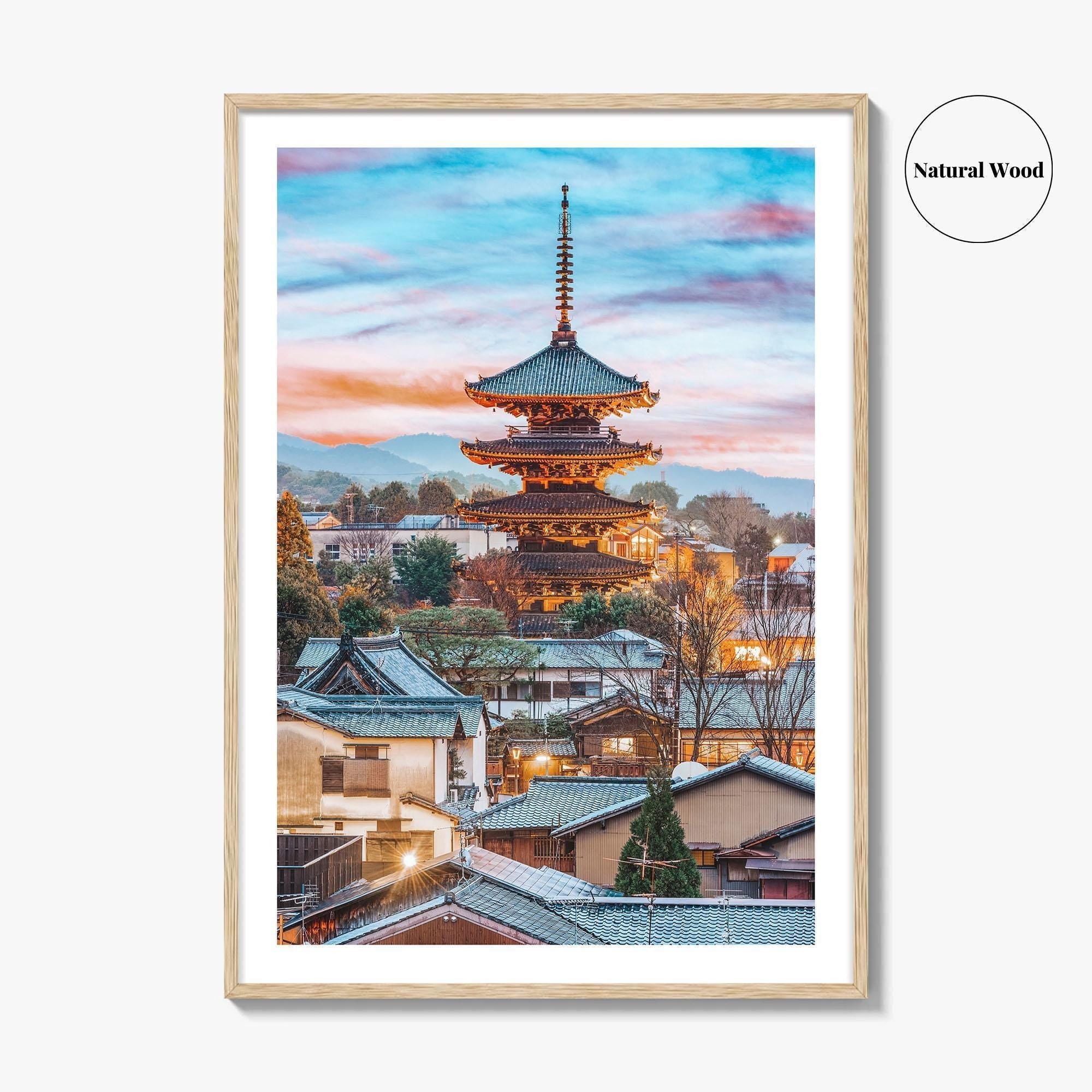 Kyoto Fine Art Photo Print, Higashiyama District, Japan Cityscape Wall Art Poster