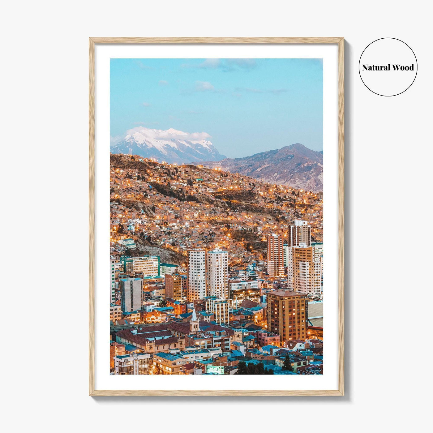 La Paz Skyline Fine Art Photo Print, Bolivia Poster