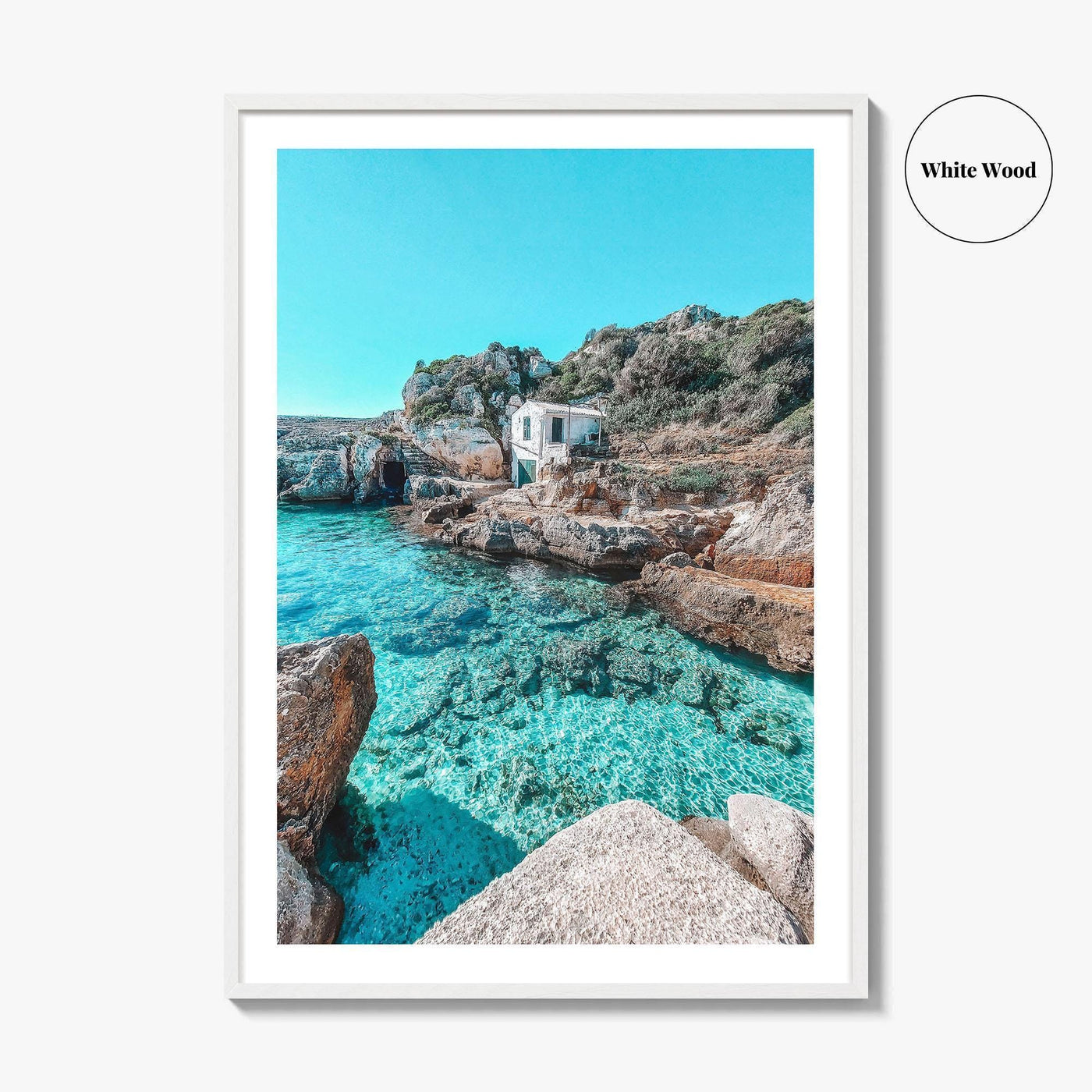 Menorca Turquoise Fine Art Photo Print, Balearic Islands Spain Wall Decor, Beach Poster, Minorca