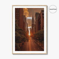 Manhattan Fine Art Photo Print, New York City, NYC, 42nd Street, Manhattanhenge, Wall Decor