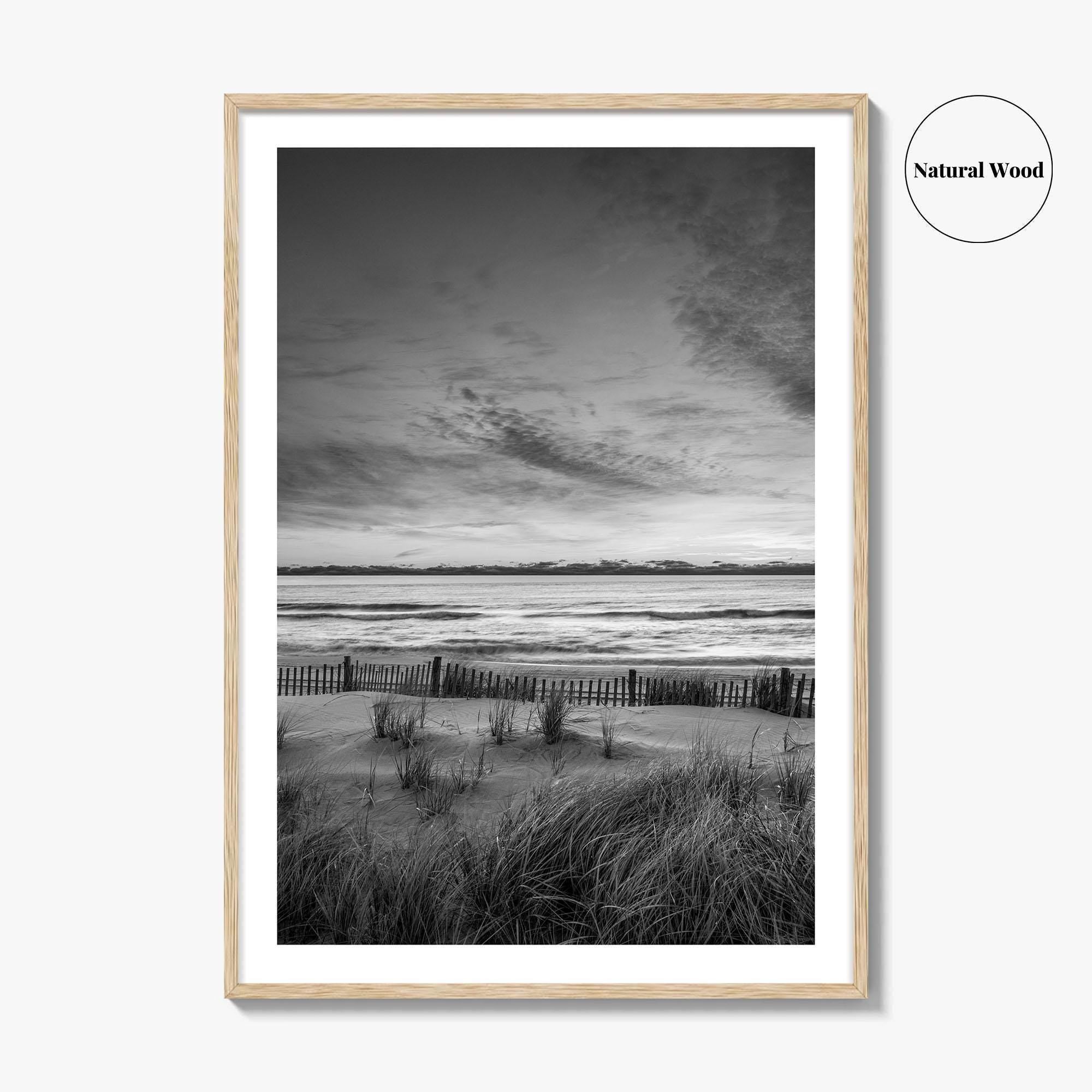 Long Beach Island Black and White Fine Art Photo Print, Beach Haven NJ Poster