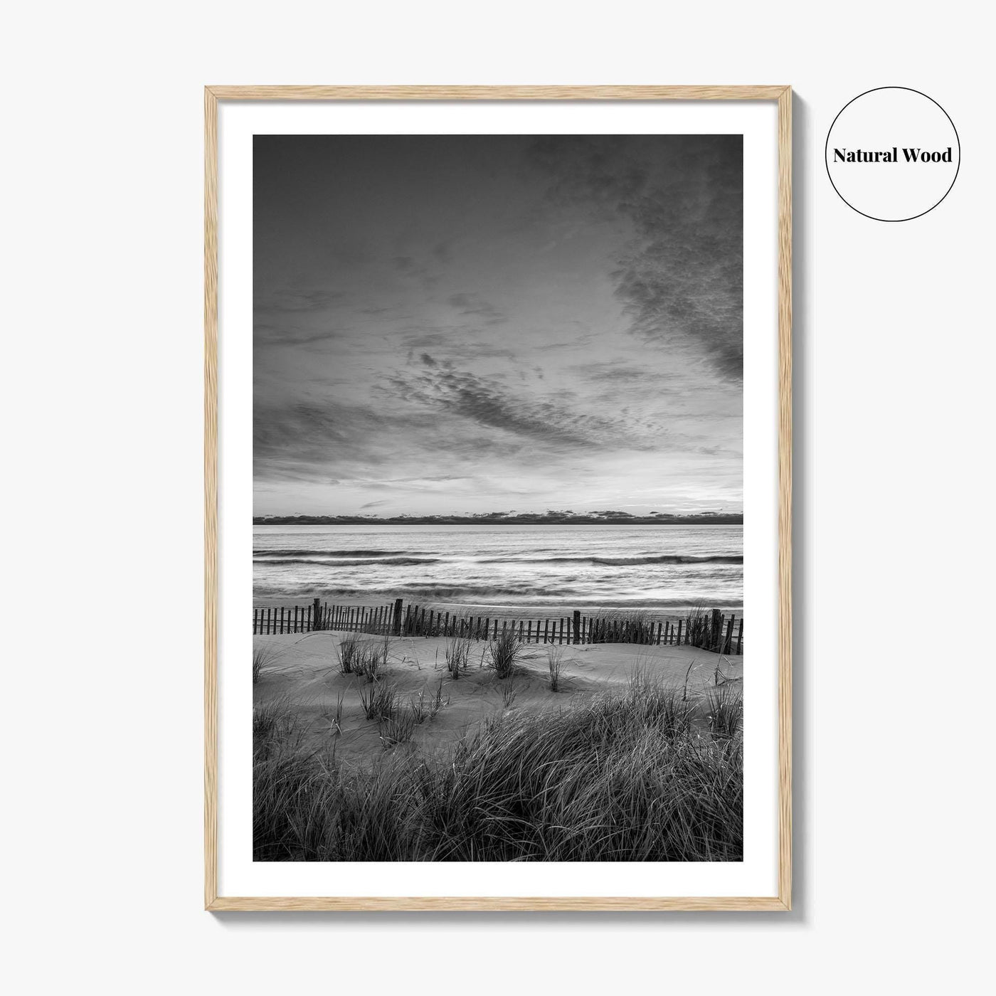 Long Beach Island Black and White Fine Art Photo Print, Beach Haven NJ Poster