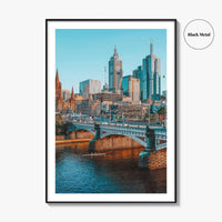 Melbourne Skyline Fine Art Photo Print, Wall Decor, Victoria Australia Poster