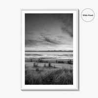 Long Beach Island Black and White Fine Art Photo Print, Beach Haven NJ Poster