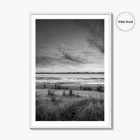 Long Beach Island Black and White Fine Art Photo Print, Beach Haven NJ Poster