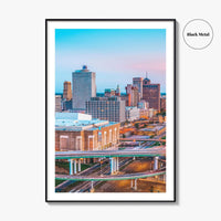 Memphis Skyline Fine Art Photo Print, Downtown, Tennessee USA, Wall Poster
