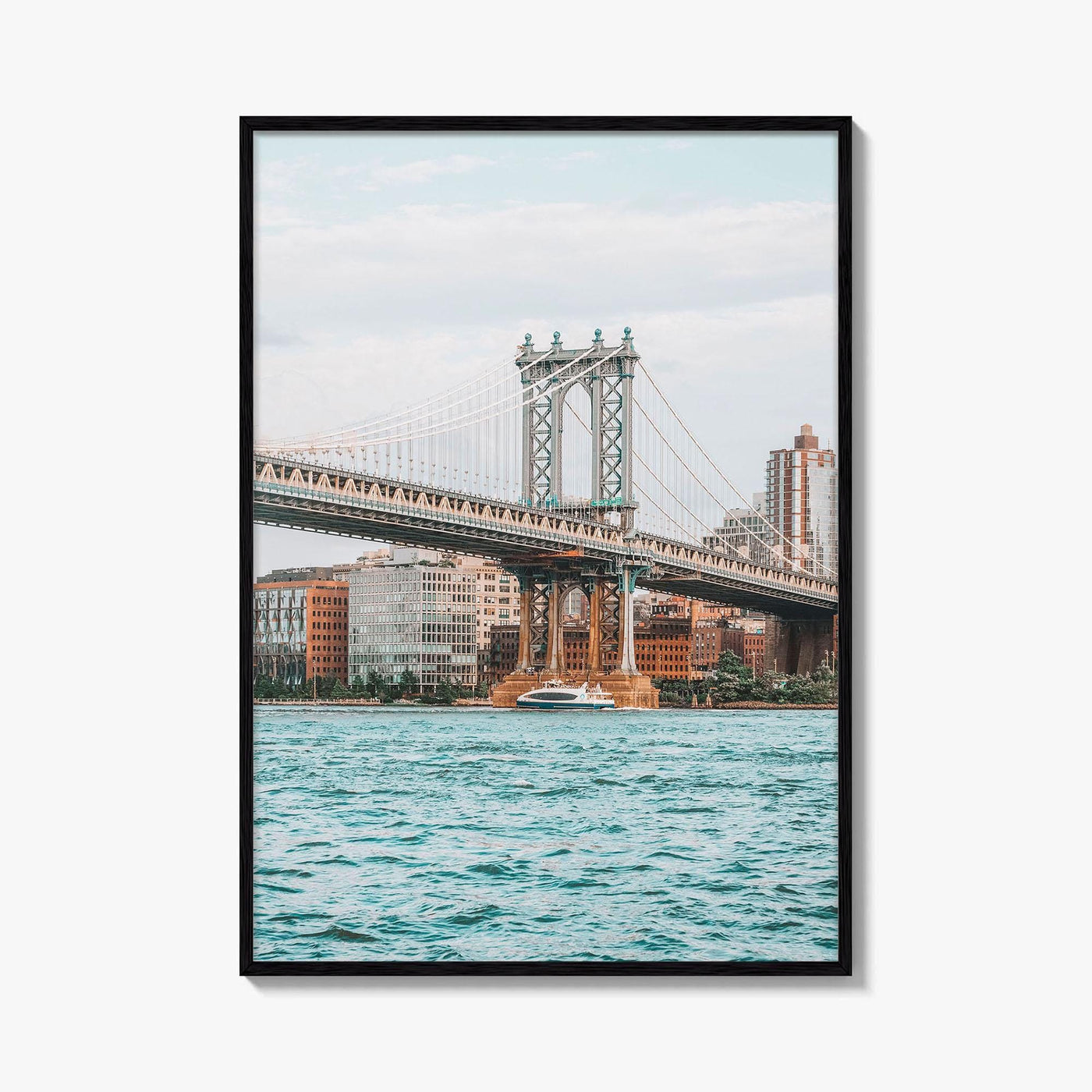 Manhattan Bridge Fine Art Photo Print, New York City NYC, East River Poster