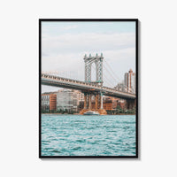 Manhattan Bridge Fine Art Photo Print, New York City NYC, East River Poster