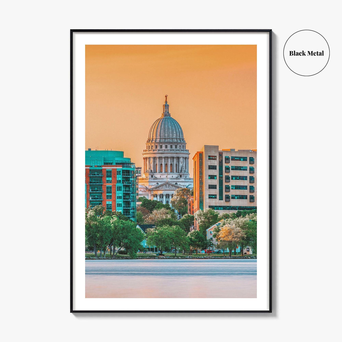 Madison Skyline Fine Art Photo Print, Wisconsin, USA, Lake Monona, Wall Decor, Poster