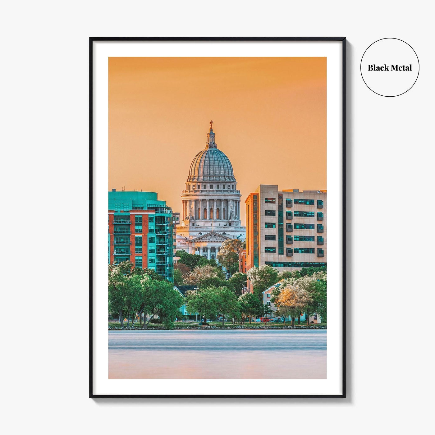 Madison Skyline Fine Art Photo Print, Wisconsin, USA, Lake Monona, Wall Decor, Poster