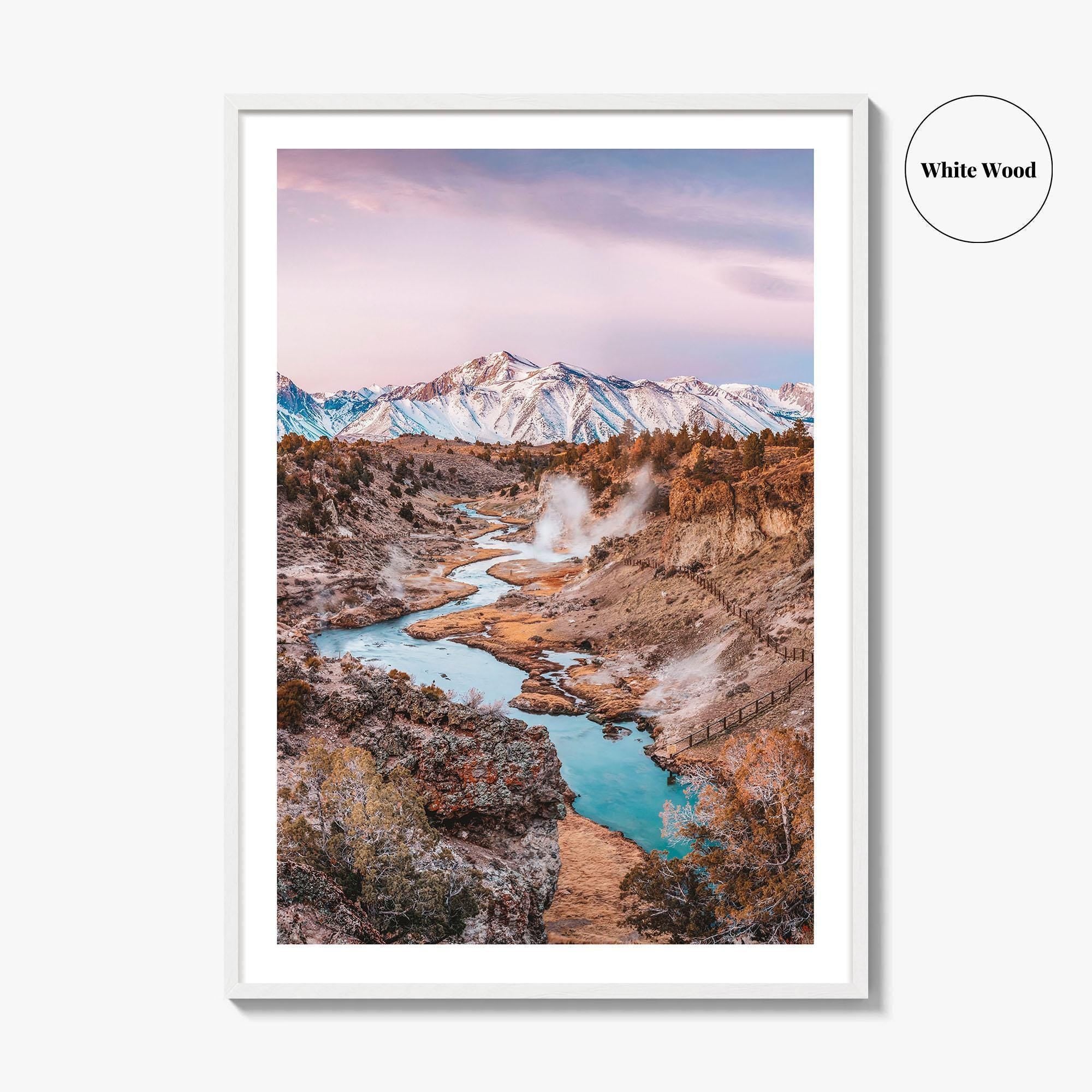 Mammoth Lakes Fine Art Photo Print, Hot Creek Geological Site, California, USA Wall Poster