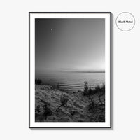Lake Michigan Black and White Fine Art Photo Print, Great Lakes Poster