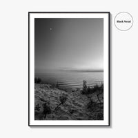 Lake Michigan Black and White Fine Art Photo Print, Great Lakes Poster