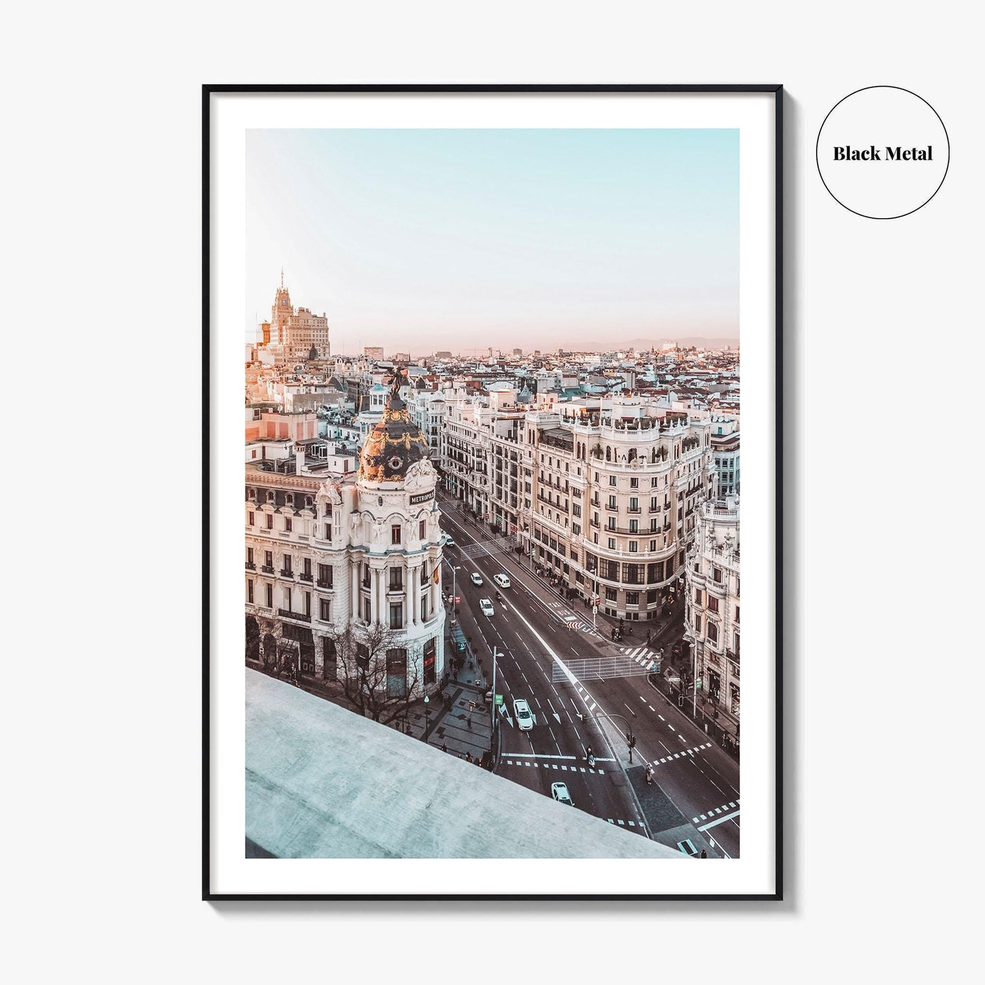 Madrid Fine Art Photo Print, Gran Via Metropolis Building, Spain Wall Decor Poster