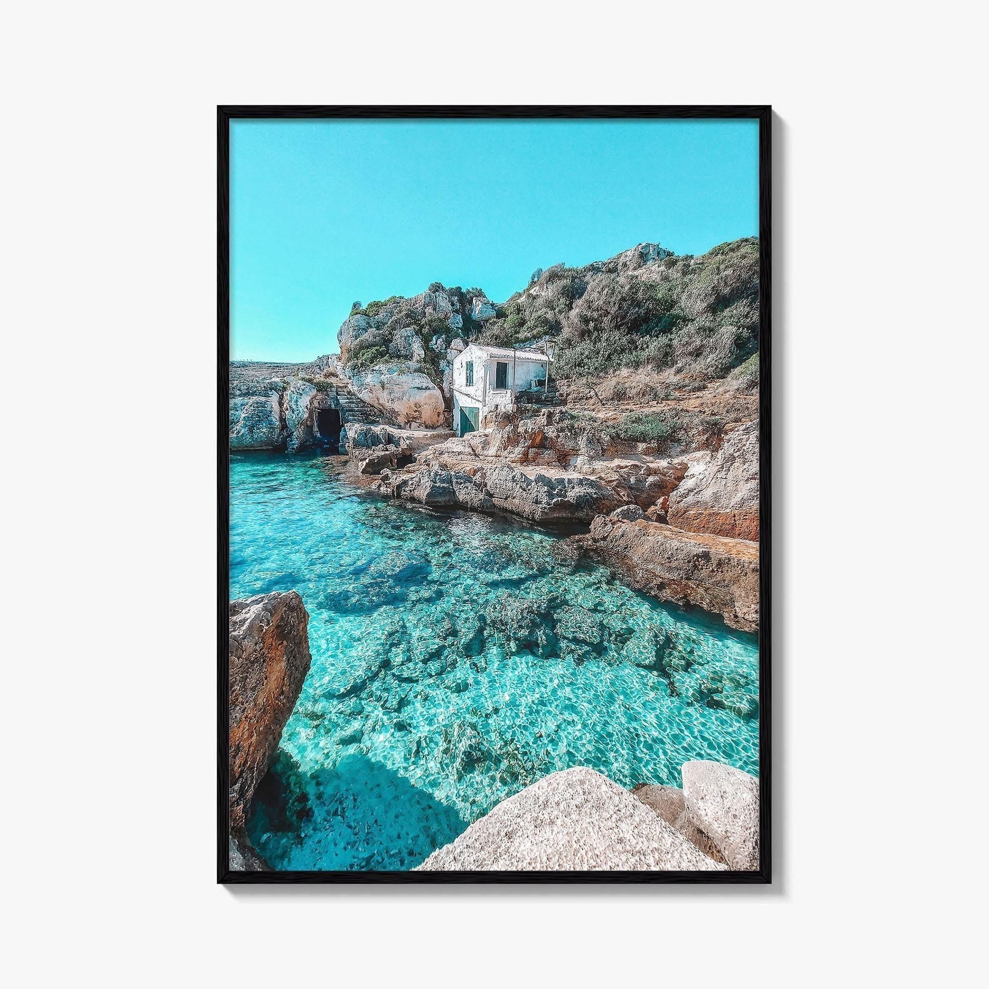 Menorca Turquoise Fine Art Photo Print, Balearic Islands Spain Wall Decor, Beach Poster, Minorca