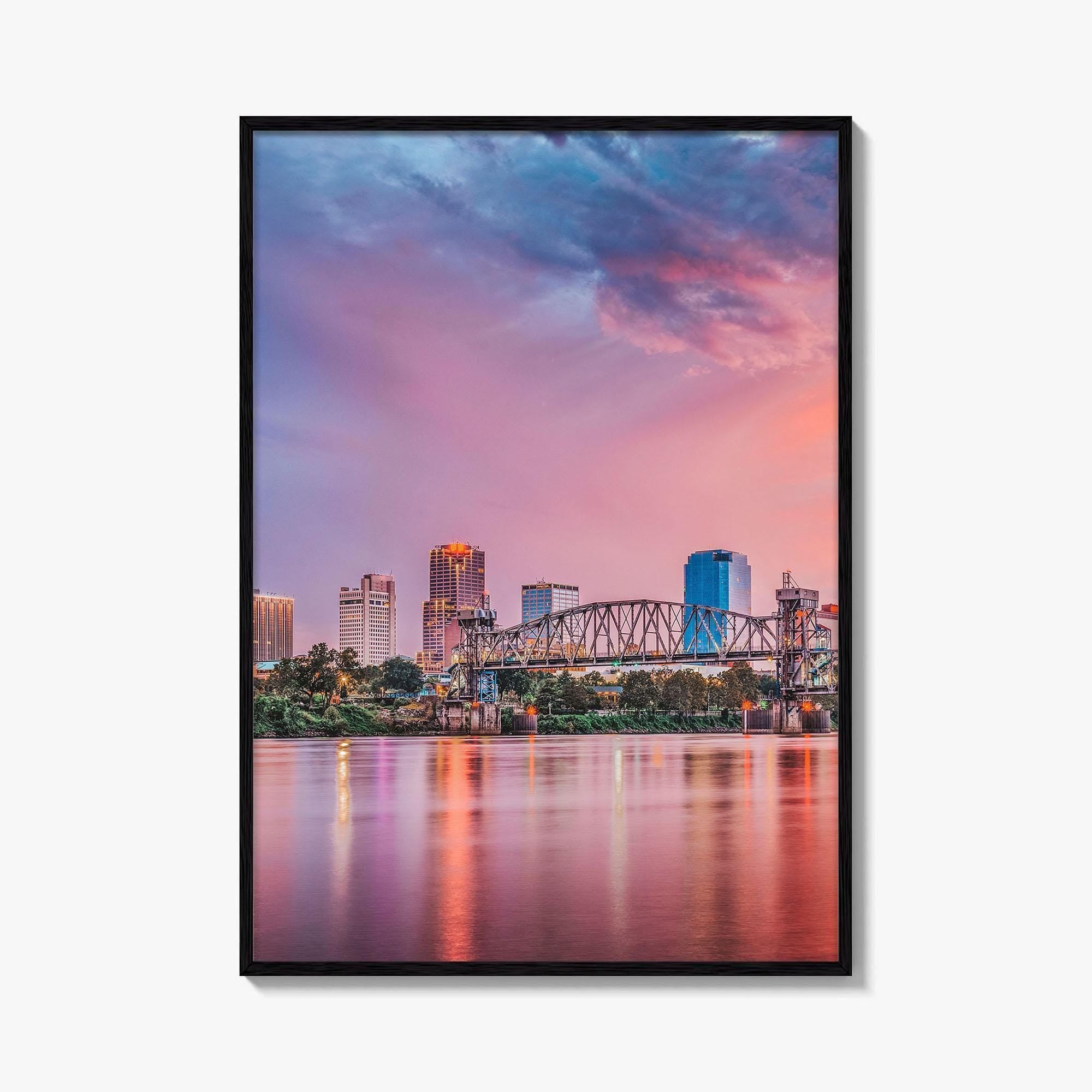 Little Rock Skyline Fine Art Photo Print, Arkansas, USA Wall Decor Poster