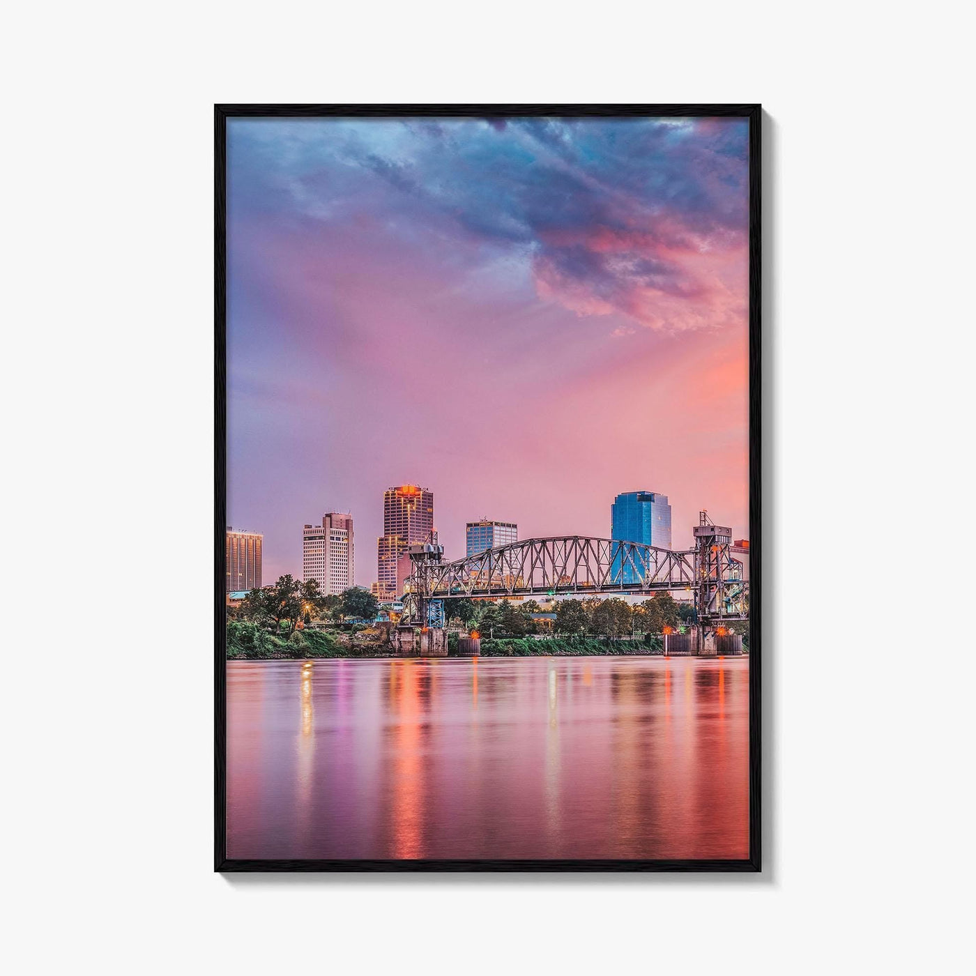 Little Rock Skyline Fine Art Photo Print, Arkansas, USA Wall Decor Poster