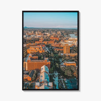 Knoxville Fine Art Photo Print, University of Tennessee, Aerial View, USA Wall Poster