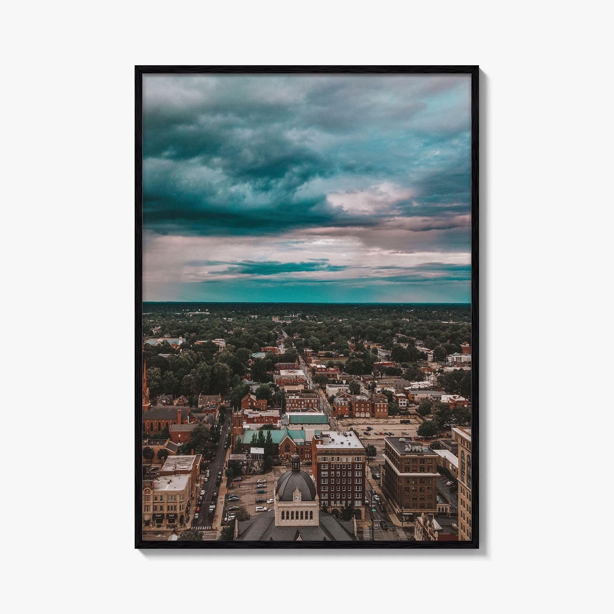 Lexington Kentucky Skyline Fine Art Photo Print, Downtown, Bluegrass Region, USA Wall Decor Poster