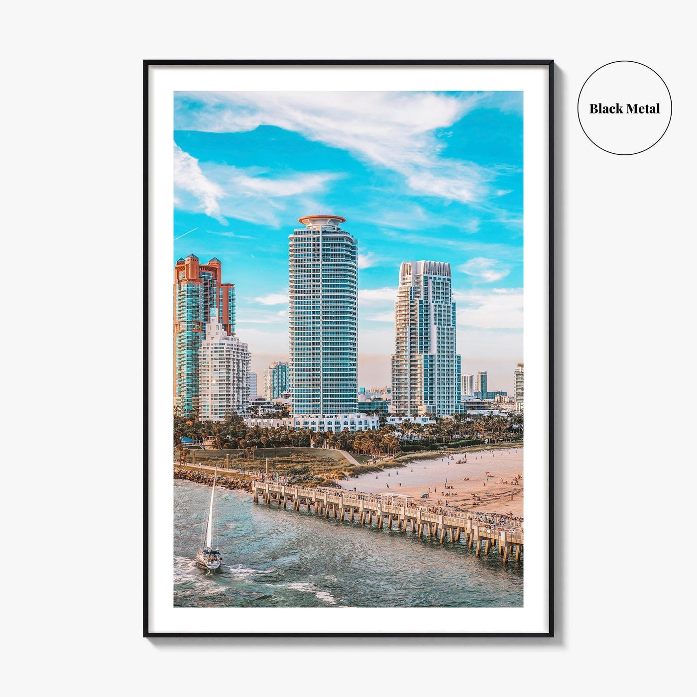 Miami Beach Fine Art Photo Print, South Pointe Park, Florida, Wall Decor Poster