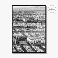 Marina del Rey Black and White Fine Art Photo Print, Los Angeles Poster