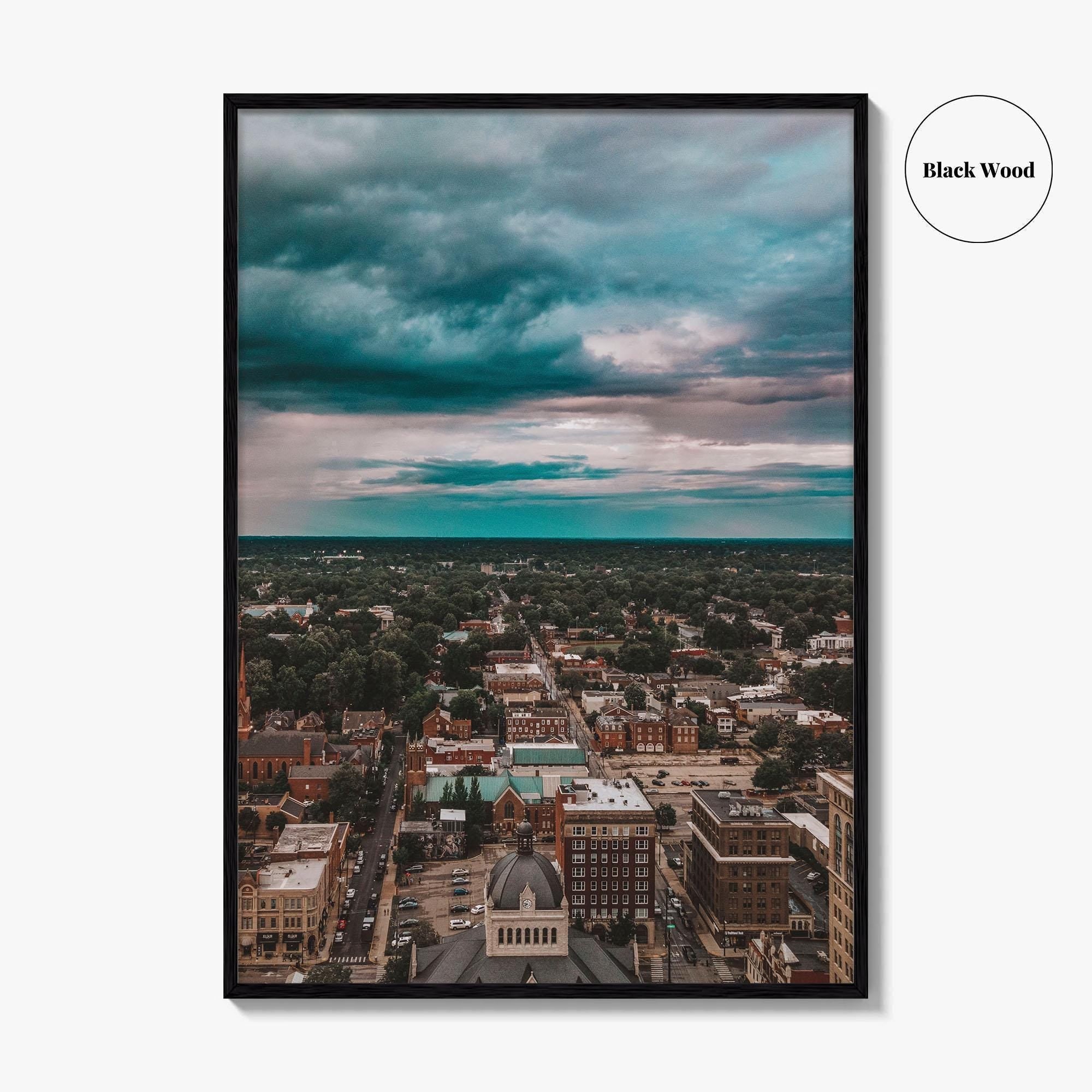 Lexington Kentucky Skyline Fine Art Photo Print, Downtown, Bluegrass Region, USA Wall Decor Poster