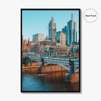 Melbourne Skyline Fine Art Photo Print, Wall Decor, Victoria Australia Poster