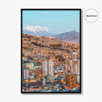 La Paz Skyline Fine Art Photo Print, Bolivia Poster