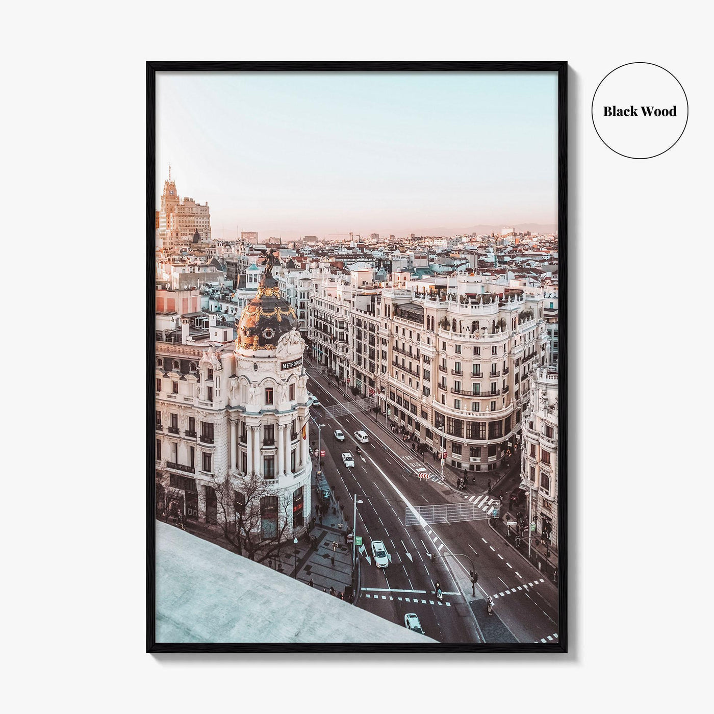 Madrid Fine Art Photo Print, Gran Via Metropolis Building, Spain Wall Decor Poster
