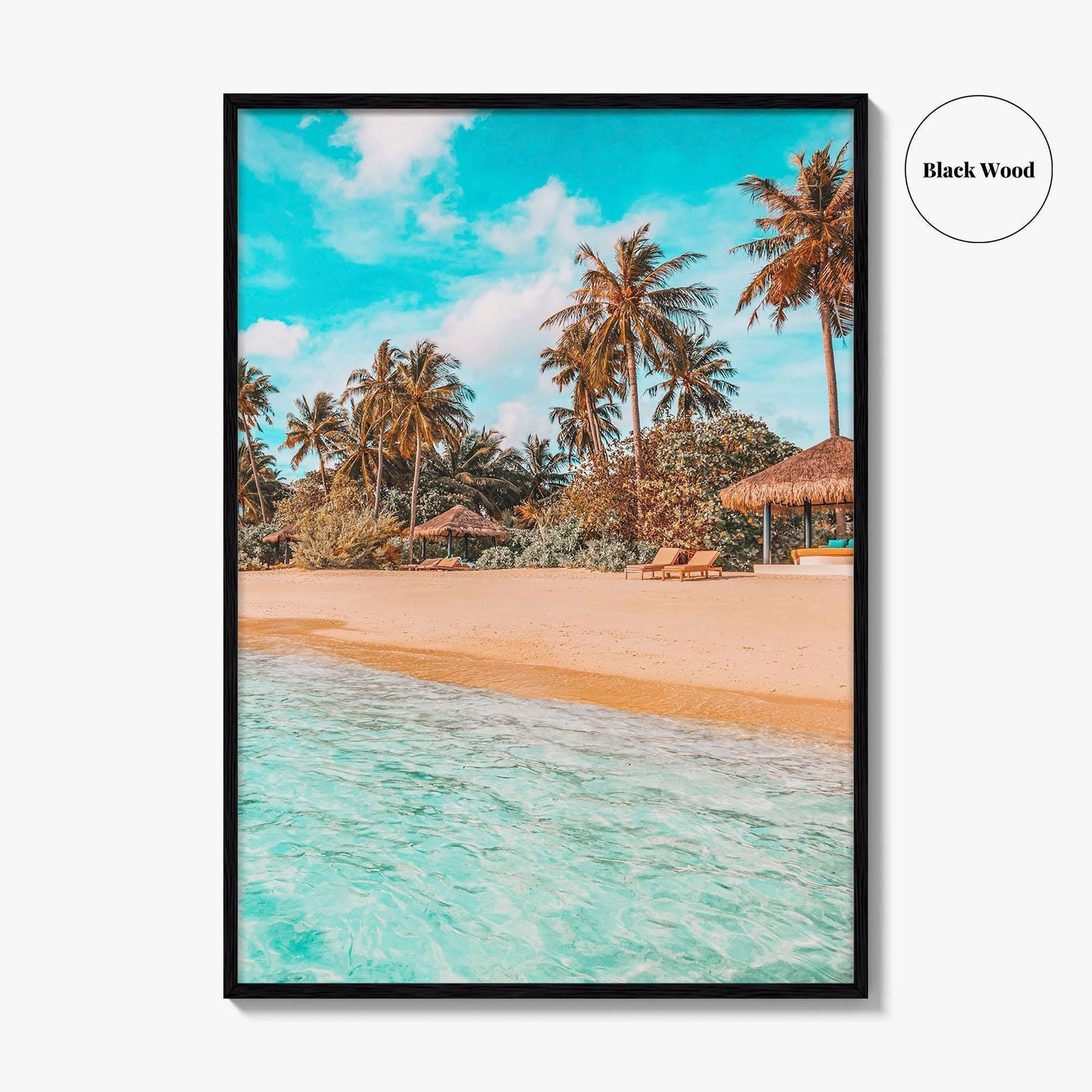 Maldives Fine Art Photo Print, Tropical Island Beach Wall Decor, Indian Ocean Poster