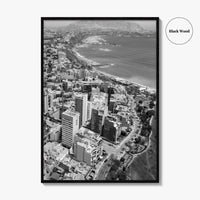 Lima Black and White Fine Art Photo Print, Miraflores Peru Poster