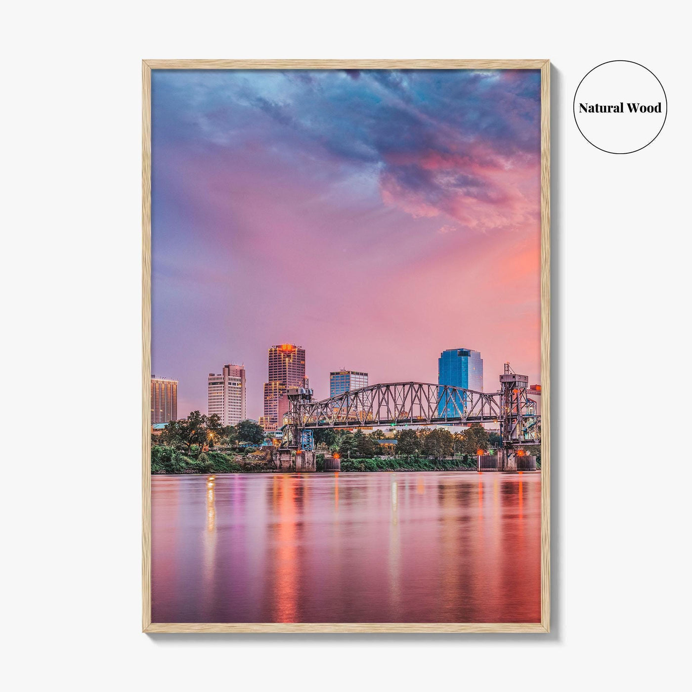 Little Rock Skyline Fine Art Photo Print, Arkansas, USA Wall Decor Poster