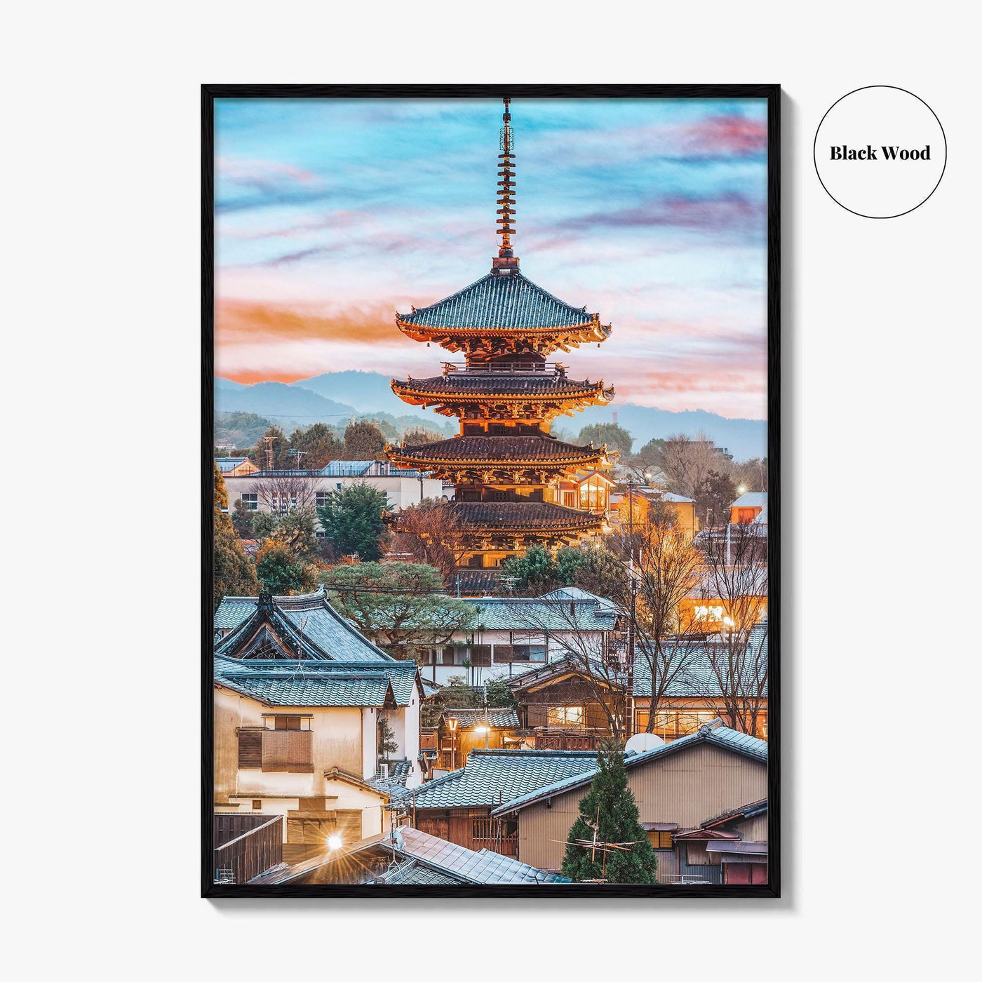 Kyoto Fine Art Photo Print, Higashiyama District, Japan Cityscape Wall Art Poster