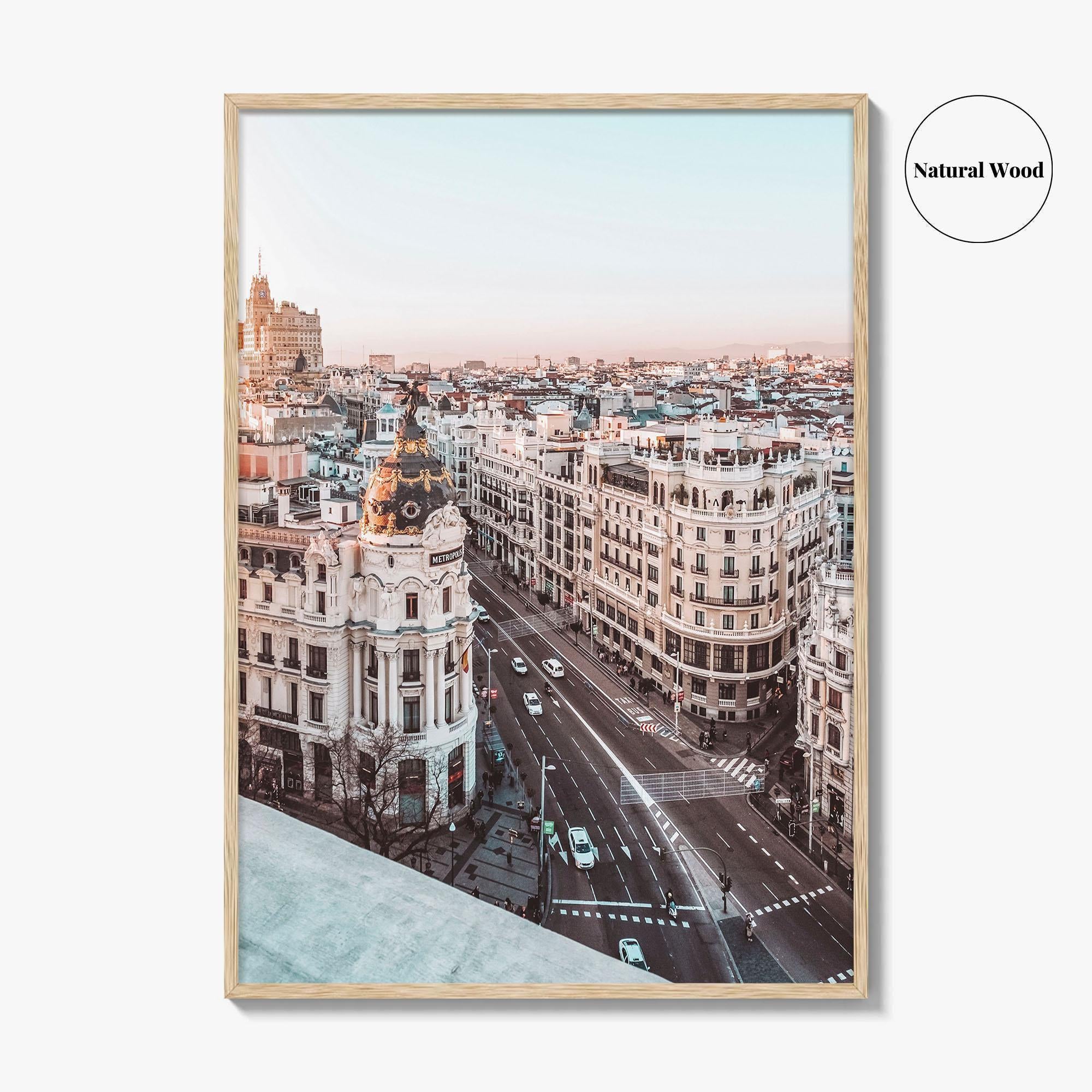Madrid Fine Art Photo Print, Gran Via Metropolis Building, Spain Wall Decor Poster