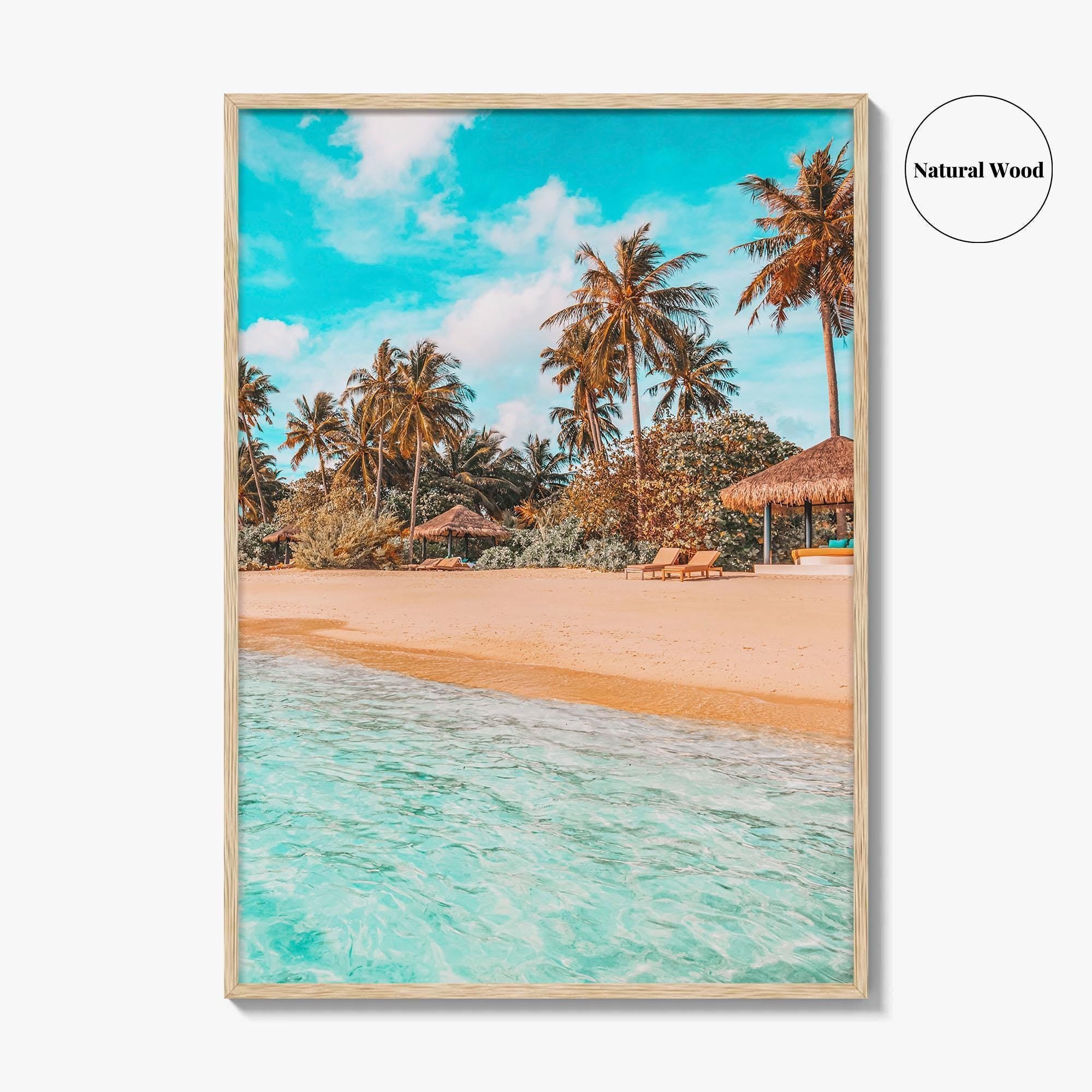 Maldives Fine Art Photo Print, Tropical Island Beach Wall Decor, Indian Ocean Poster