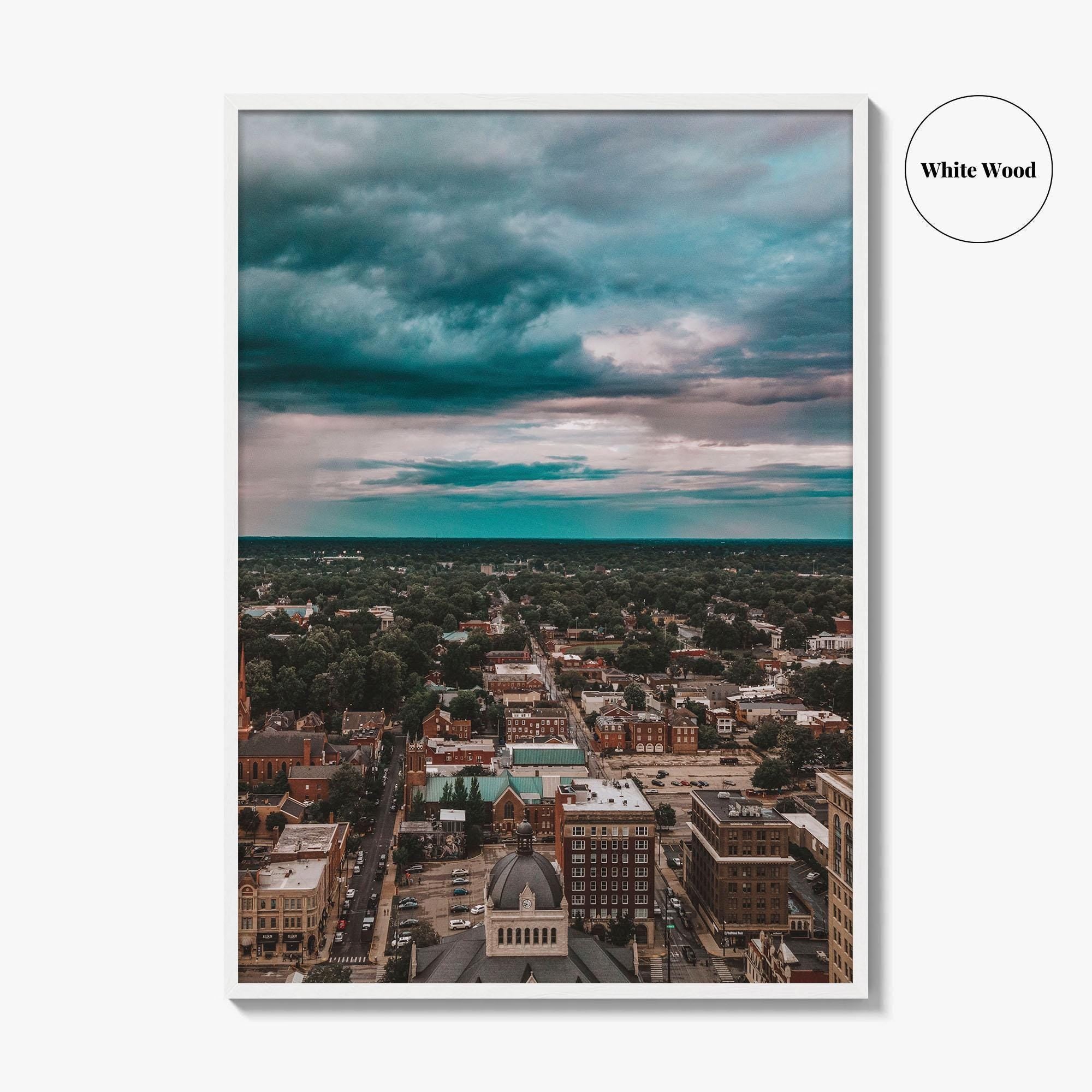 Lexington Kentucky Skyline Fine Art Photo Print, Downtown, Bluegrass Region, USA Wall Decor Poster