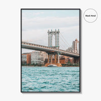Manhattan Bridge Fine Art Photo Print, New York City NYC, East River Poster