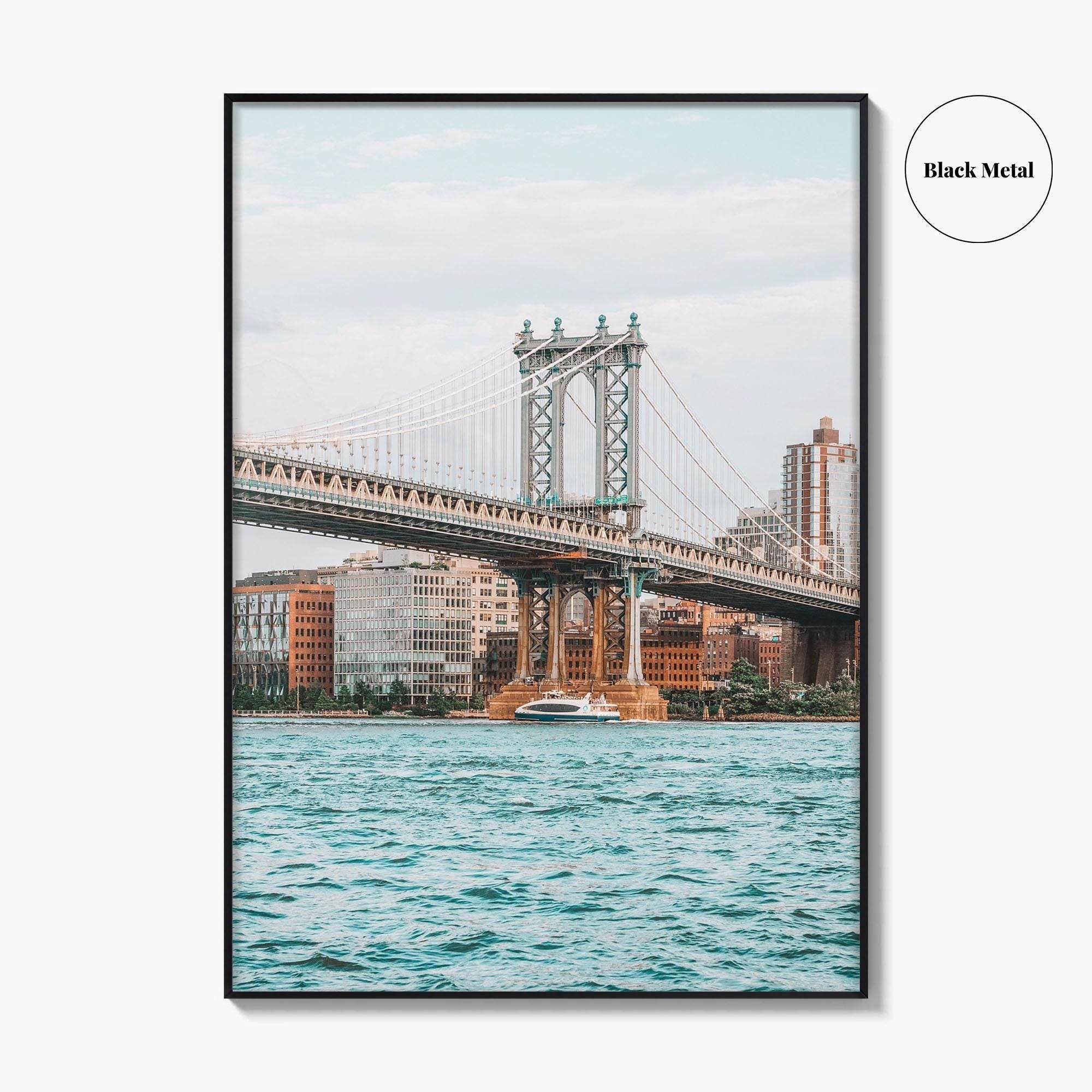 Manhattan Bridge Fine Art Photo Print, New York City NYC, East River Poster