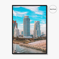 Miami Beach Fine Art Photo Print, South Pointe Park, Florida, Wall Decor Poster
