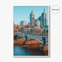 Melbourne Skyline Fine Art Photo Print, Wall Decor, Victoria Australia Poster