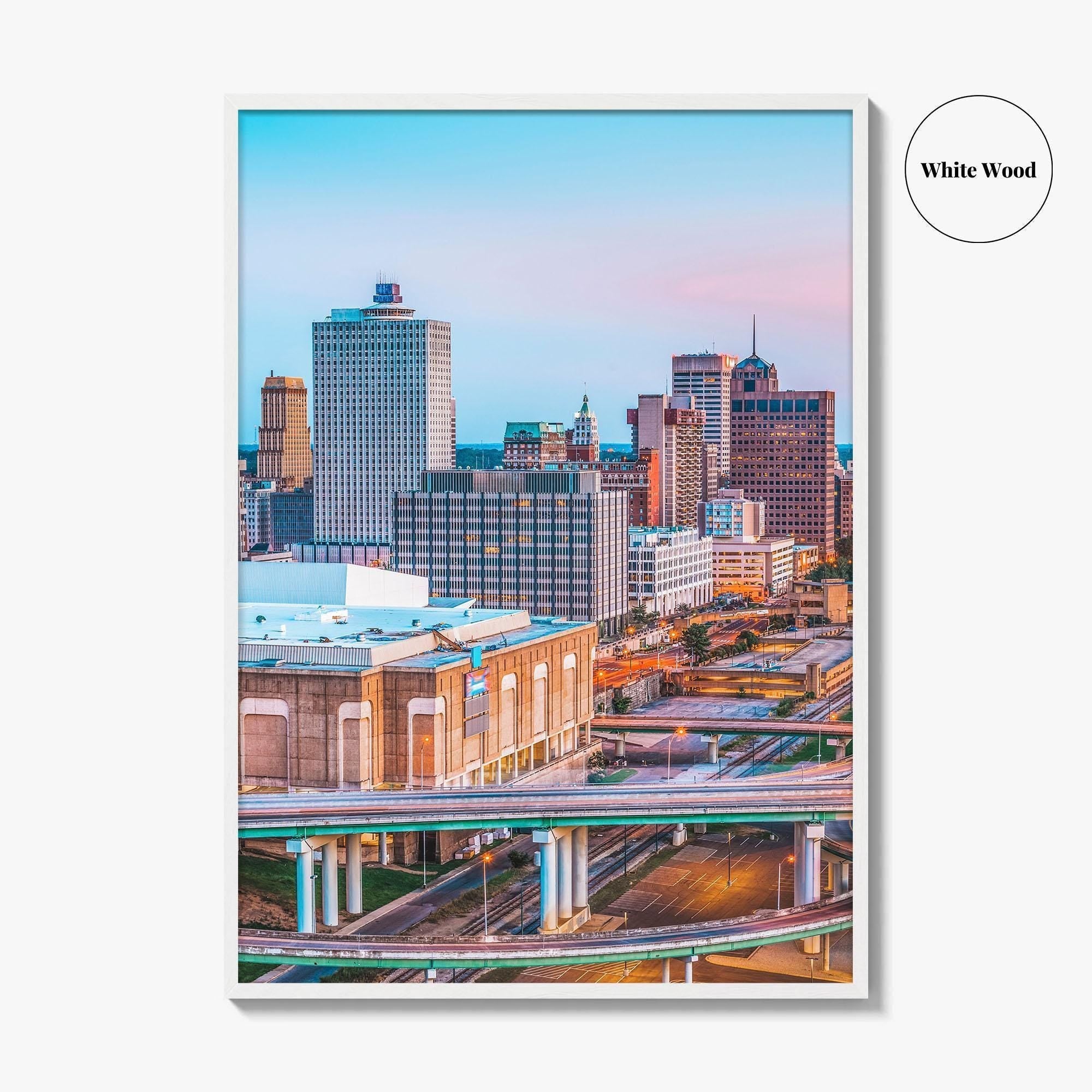 Memphis Skyline Fine Art Photo Print, Downtown, Tennessee USA, Wall Poster