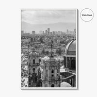 Mexico City Black and White Fine Art Photo Print, Basilica Guadalupe Mexico Poster