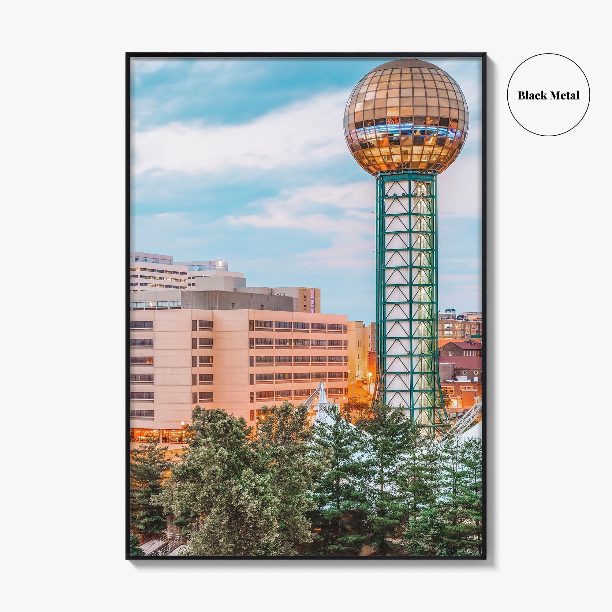 Knoxville Skyline Fine Art Photo Print, Downtown Wall Decor Poster, Tennessee USA