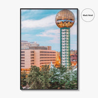 Knoxville Skyline Fine Art Photo Print, Downtown Wall Decor Poster, Tennessee USA