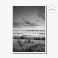 Long Beach Island Black and White Fine Art Photo Print, Beach Haven NJ Poster