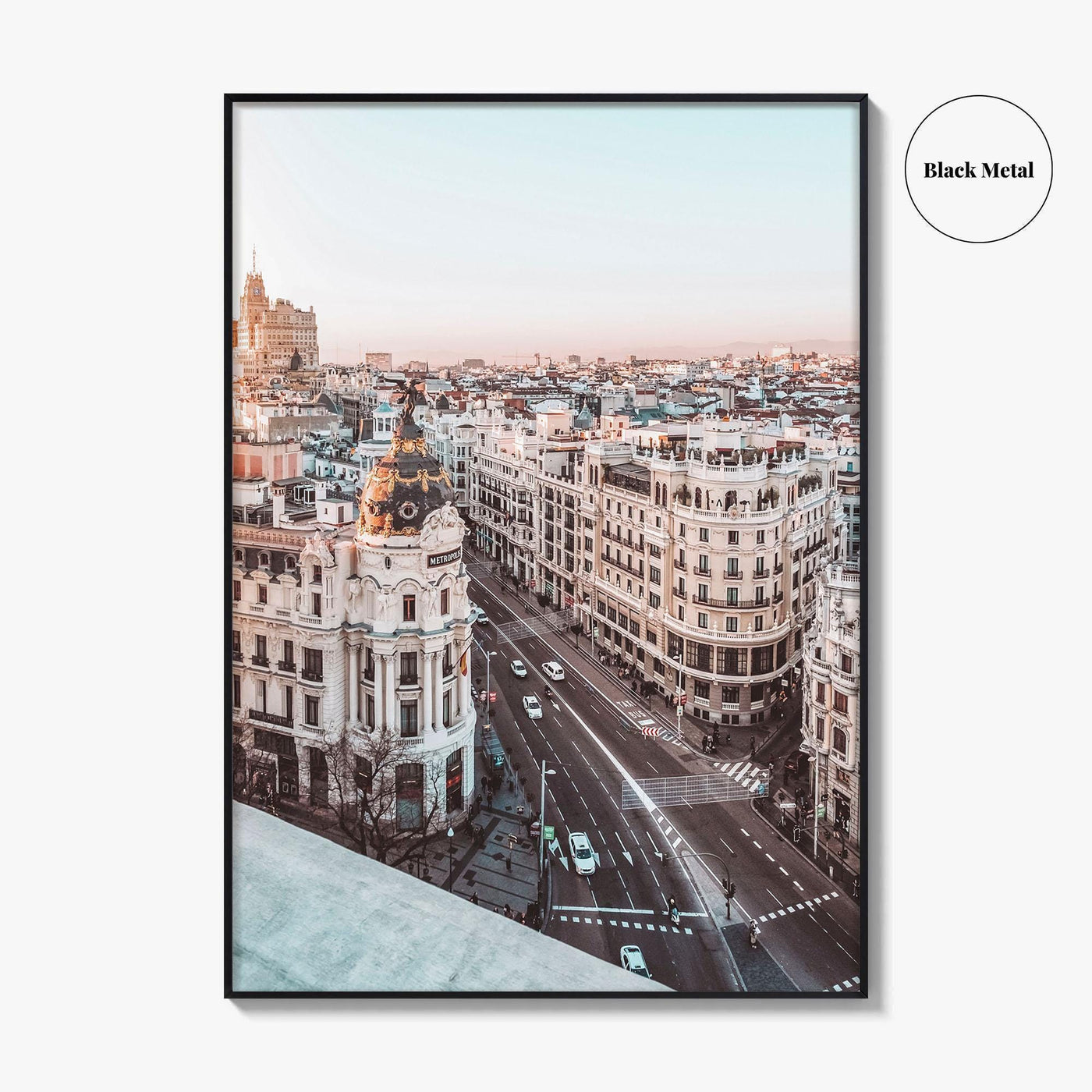 Madrid Fine Art Photo Print, Gran Via Metropolis Building, Spain Wall Decor Poster