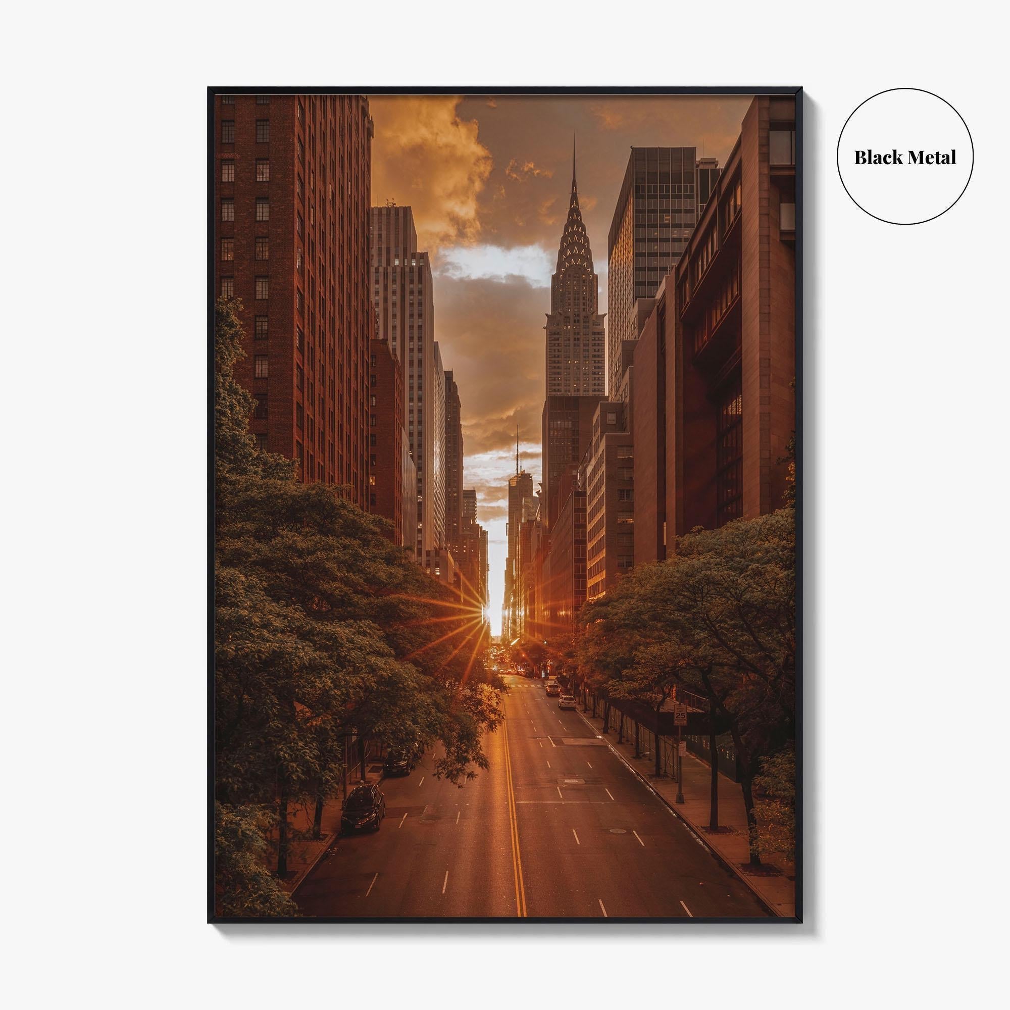 Manhattan Fine Art Photo Print, New York City, NYC, 42nd Street, Manhattanhenge, Wall Decor