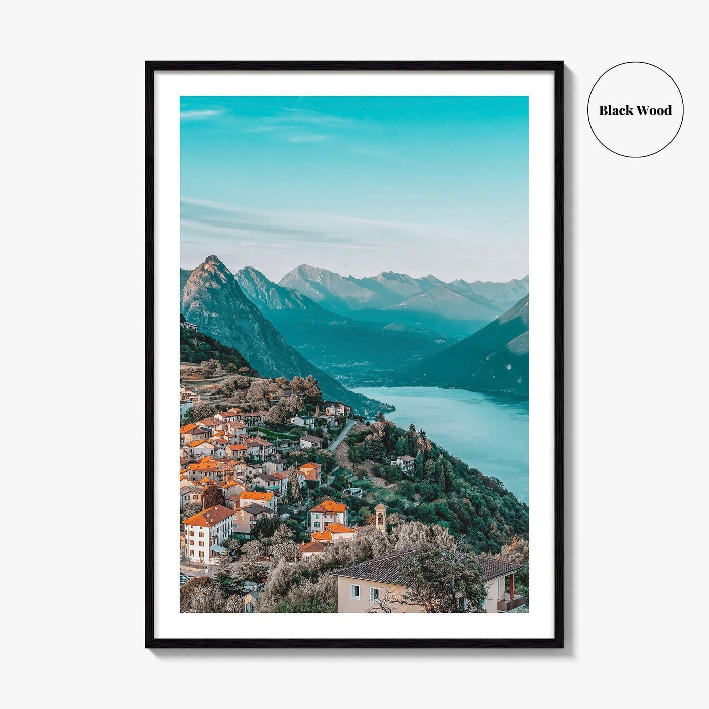 Lugano Fine Art Photo Print, Lake Lugano, Ticino Switzerland Poster, Monte Bre