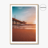 Manhattan Beach Fine Art Photo Print, California Pier Poster